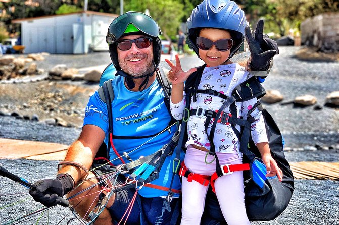 BRONZE tandem paragliding flight in South Tenerife, free pick up - What the price includes, and what it does not
