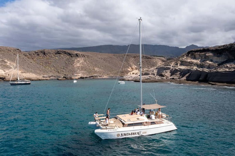 Costa Adeje: Catamaran Tour, Snorkelling, Snacks & Drinks - Costa Adeje from the water