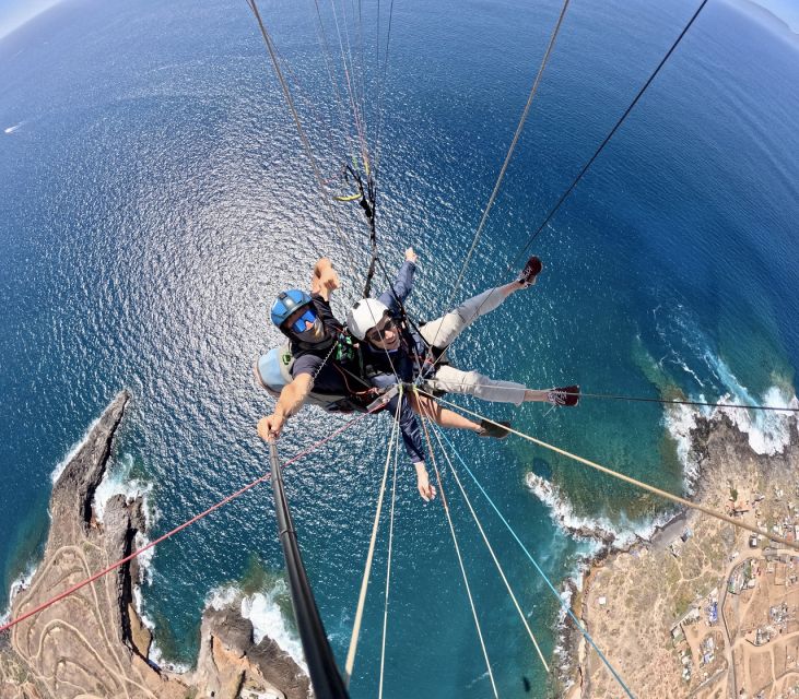 Costa Adeje: Tandem Paragliding Flight with Pickup - From the resort to the mountain launch