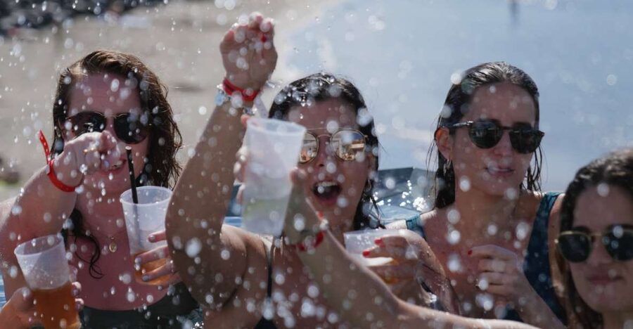 Costa Adeje: Tenerife Monkey Beach Club Utopia Pool Party - Pool access, seating and comfort