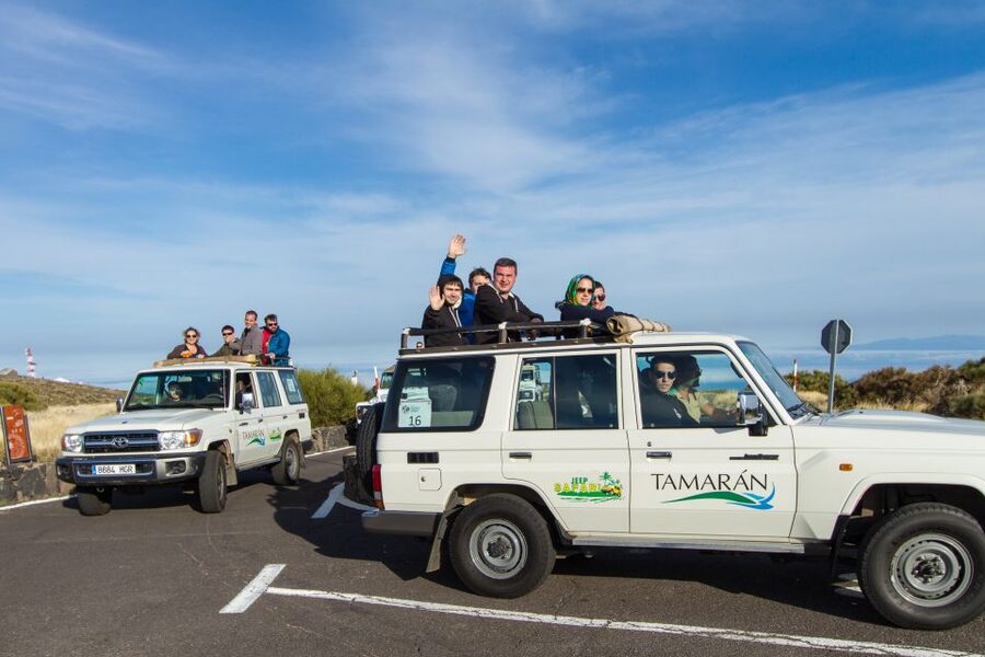 From Playa de las América: Half-Day Jeep Safari Tour - From Costa Adeje toward Arona