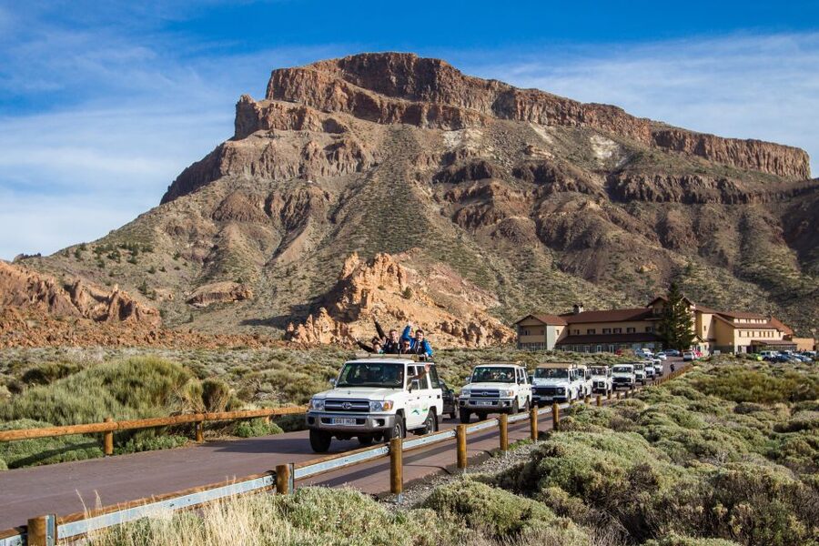 From Playa de las América: Half-Day Jeep Safari Tour - The ascent into Teide National Park