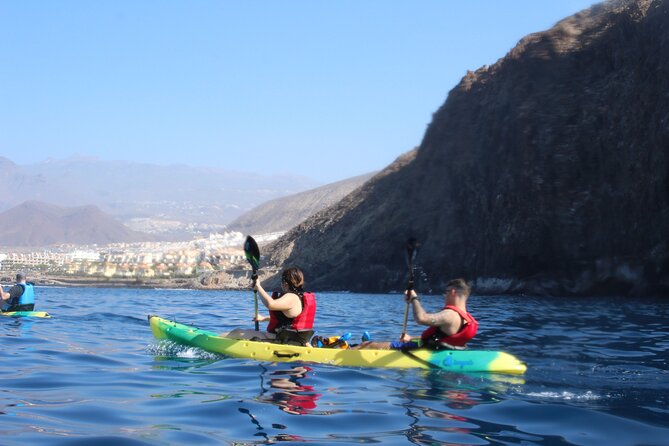 Kayak Route along the Volcanic Coast in Tenerife South with Snorkeling - Guides, group pace, and feeling looked after