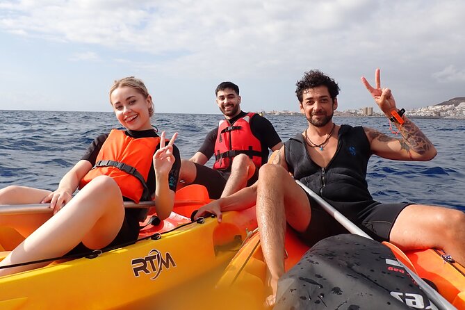 Kayaking + snorkeling with turtles - From Los Cristianos toward Palm-Mar