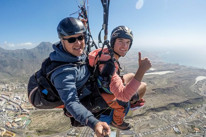 Paragliding Tandem Flight over Costa Adeje with FREE pick up!!! - The view over Adeje and the Atlantic
