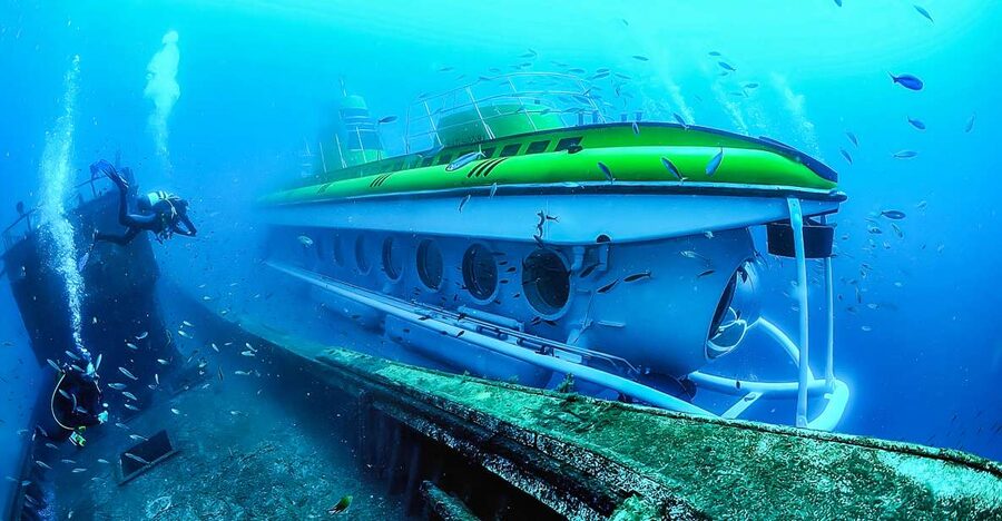 Southern Tenerife: 50-Minute Submarine Dive - Rays, shipwrecks and the seabed