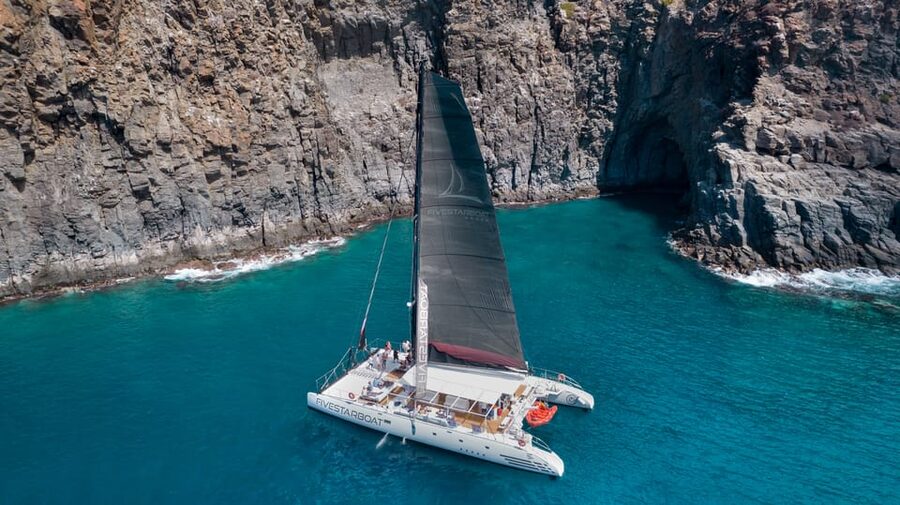 Tenerife: Catamaran Cruise with Brunch and Unlimited Drinks - Punta Rasca: keep watch for whales and dolphins