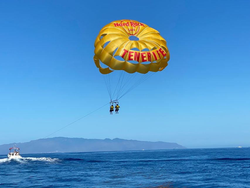 Tenerife Costa Adeje Parasailing - A high view of Costa Adeje’s beaches