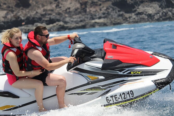 Tenerife : Jet Ski Tour with option for Quad Trip - Following the instructor past Tenerife’s coast