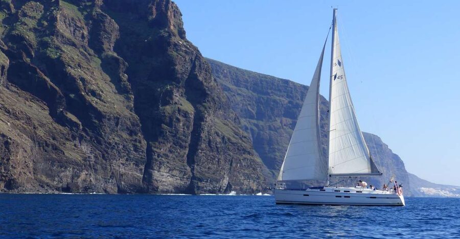 Tenerife: Los Gigantes Whale Watching Cruise by Sail Boat - Los Gigantes looks different from offshore