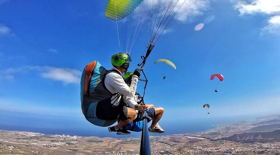 Tenerife: Tandem Paragliding Flight - Landing at Playa la Enramada